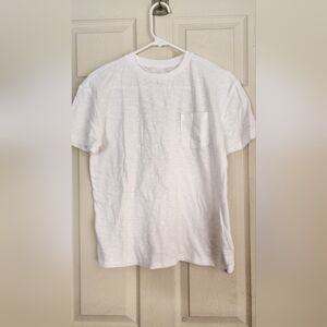 Classic White Pocket Crewneck T-Shirt - Boys